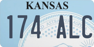 KS license plate 174ALC