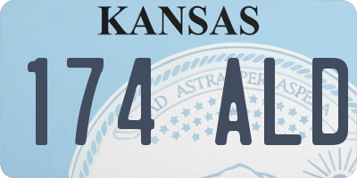KS license plate 174ALD