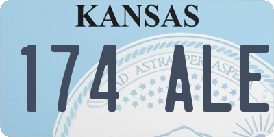 KS license plate 174ALE