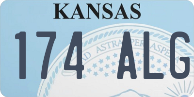KS license plate 174ALG