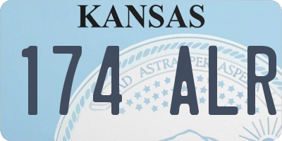 KS license plate 174ALR