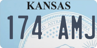 KS license plate 174AMJ