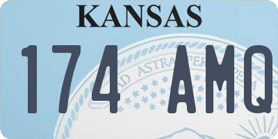 KS license plate 174AMQ