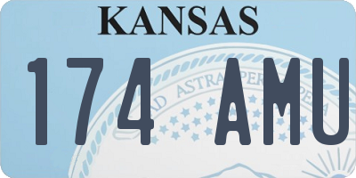 KS license plate 174AMU