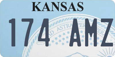 KS license plate 174AMZ