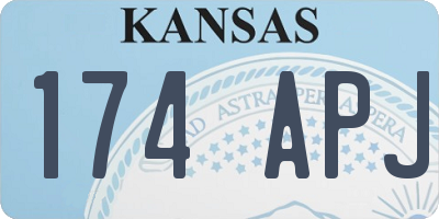 KS license plate 174APJ