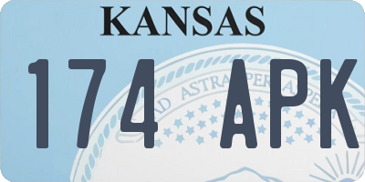 KS license plate 174APK