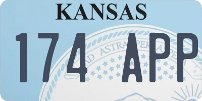 KS license plate 174APP
