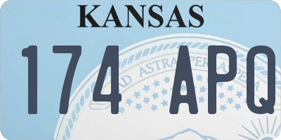KS license plate 174APQ