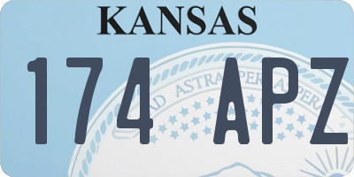 KS license plate 174APZ
