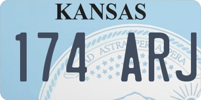 KS license plate 174ARJ