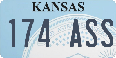 KS license plate 174ASS