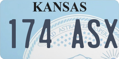 KS license plate 174ASX