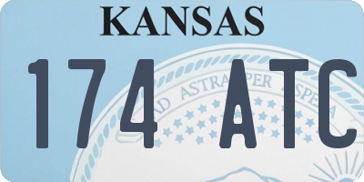 KS license plate 174ATC
