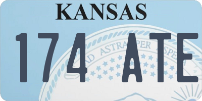 KS license plate 174ATE