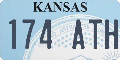 KS license plate 174ATH