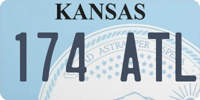KS license plate 174ATL