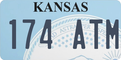 KS license plate 174ATM