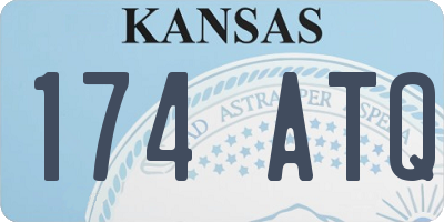 KS license plate 174ATQ