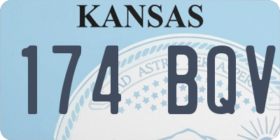 KS license plate 174BQV