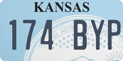 KS license plate 174BYP
