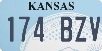 KS license plate 174BZV