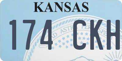 KS license plate 174CKH