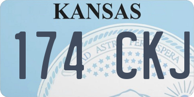 KS license plate 174CKJ