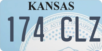 KS license plate 174CLZ