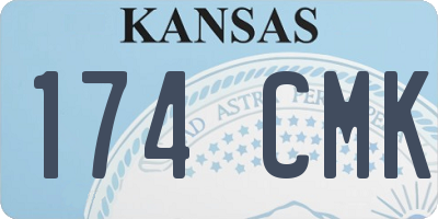 KS license plate 174CMK