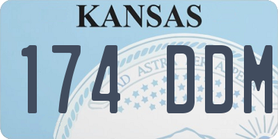 KS license plate 174DDM