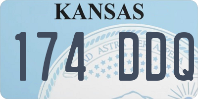 KS license plate 174DDQ