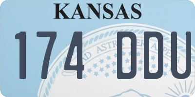 KS license plate 174DDU