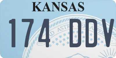 KS license plate 174DDV