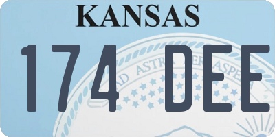 KS license plate 174DEE