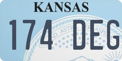 KS license plate 174DEG