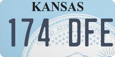 KS license plate 174DFE