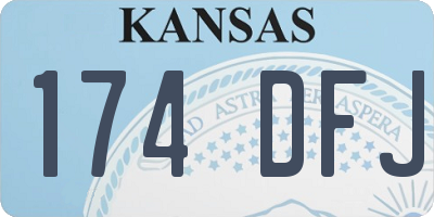 KS license plate 174DFJ