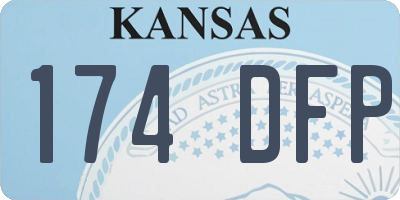 KS license plate 174DFP