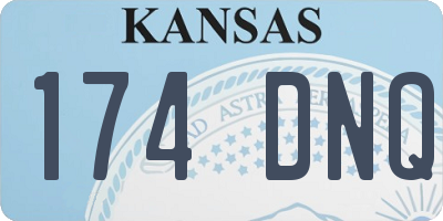 KS license plate 174DNQ