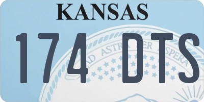 KS license plate 174DTS