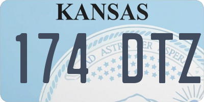 KS license plate 174DTZ