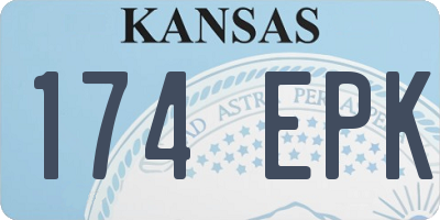 KS license plate 174EPK