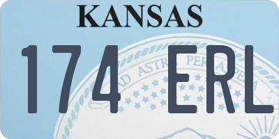 KS license plate 174ERL