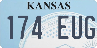 KS license plate 174EUG