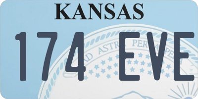 KS license plate 174EVE