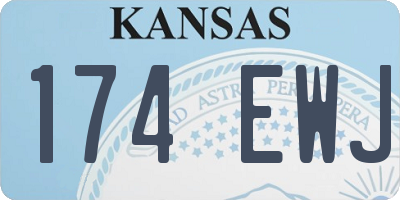 KS license plate 174EWJ