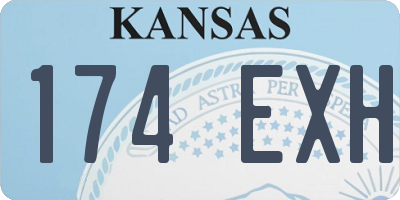KS license plate 174EXH