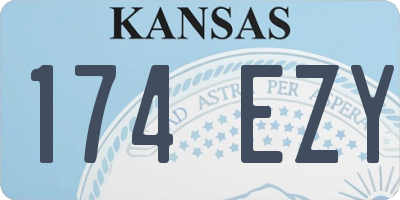 KS license plate 174EZY