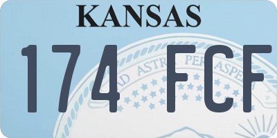 KS license plate 174FCF
